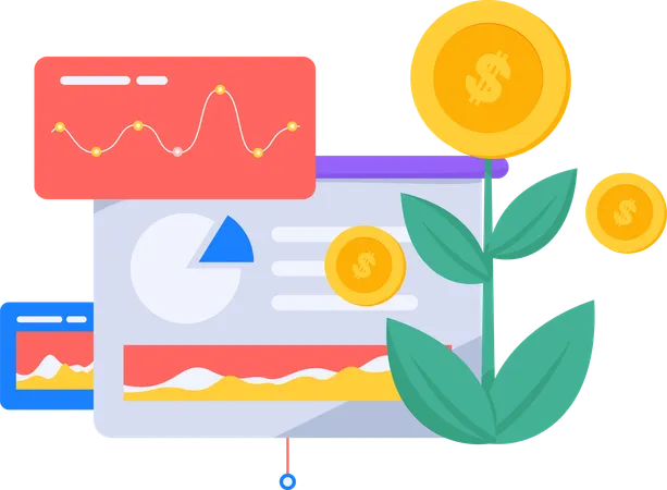 Financial Growth  Illustration