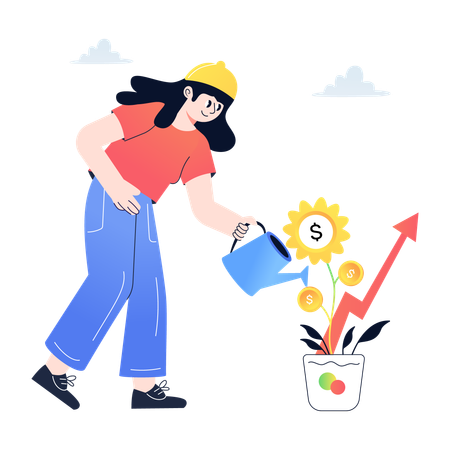 Financial Growth  Illustration