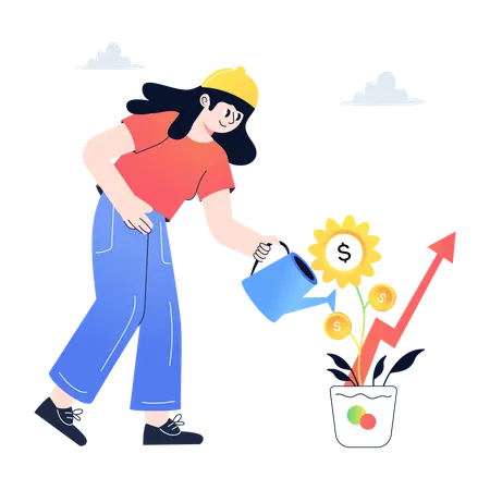 Financial Growth  Illustration
