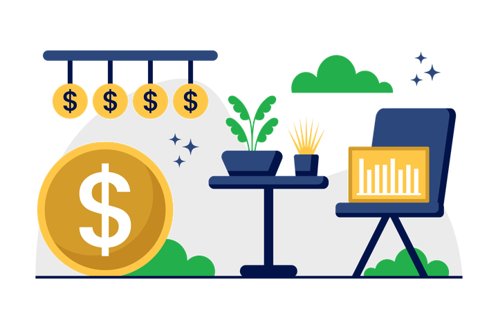 Financial Growth  Illustration