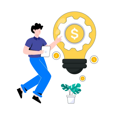 Financial idea  Illustration