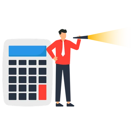 Financial income management  Illustration