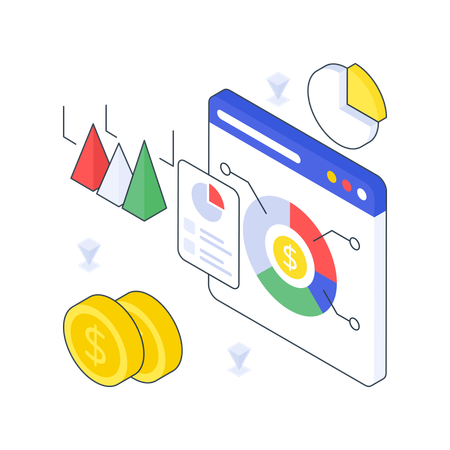 Financial Infographics  Illustration