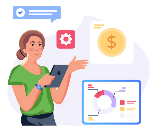 Financial Infographics  Illustration