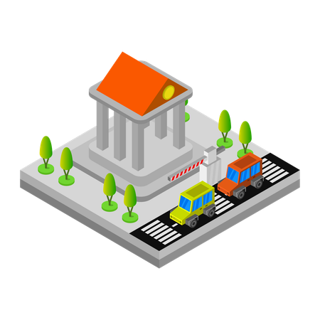 金融機関  イラスト