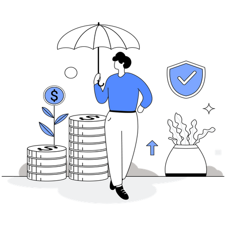 Financial Insurance Illustration