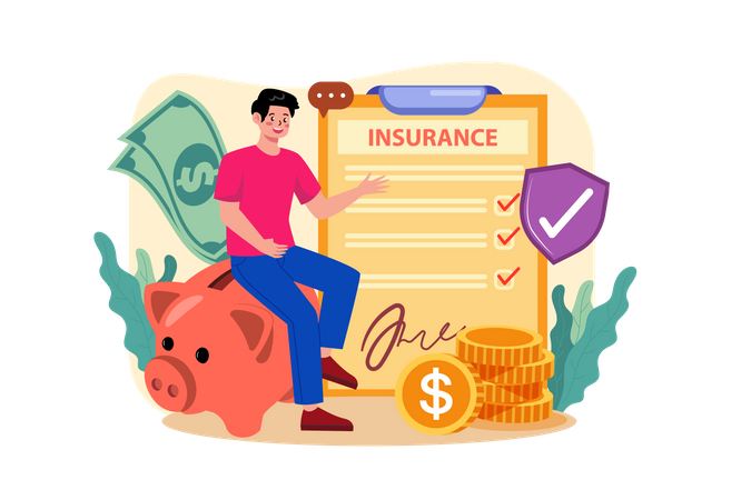 Financial Insurance  Illustration