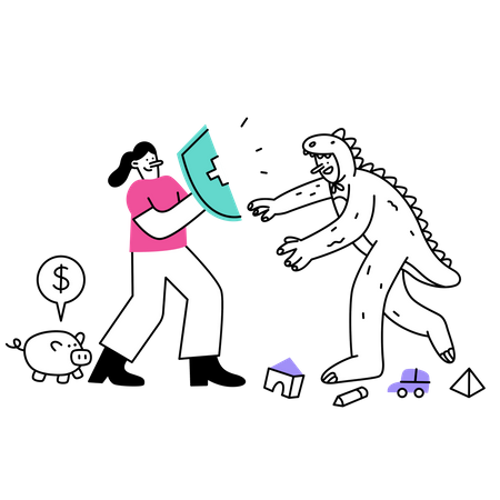 Financial Insurance  Illustration