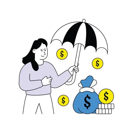 Financial Insurance  Illustration