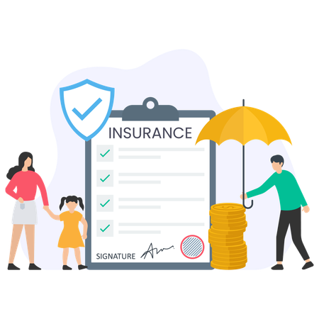 Financial Insurance  Illustration