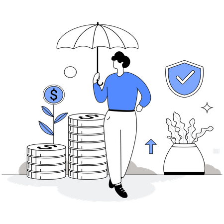 Financial Insurance  Illustration