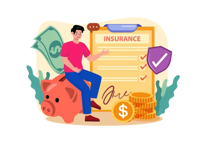 Financial Insurance  Illustration