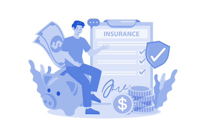 Financial Insurance  Illustration