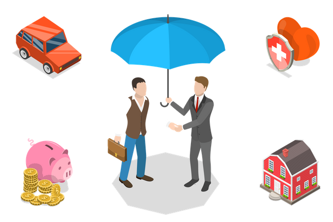 Financial insurance policy  Illustration