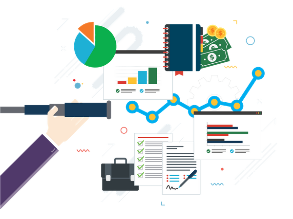 Financial investment growth  Illustration