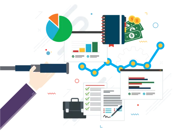 Financial investment growth  Illustration