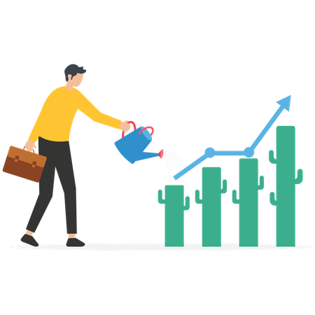 Financial Investment growth  Illustration