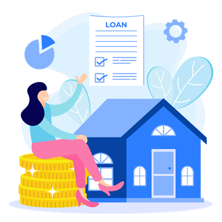 Financial Loan  Illustration