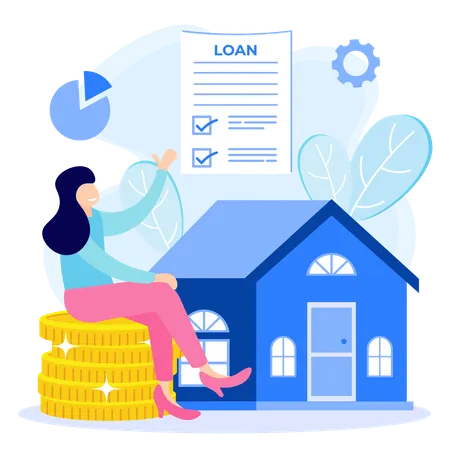 Financial Loan  Illustration