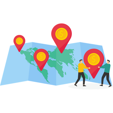 Financial location  Illustration