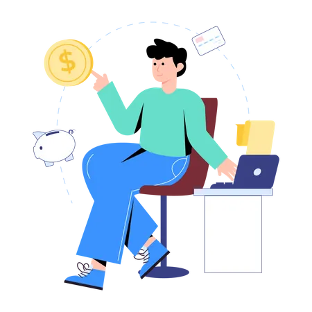 Check This Flat Illustration Of Financial Management Illustration