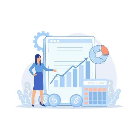 Financial management system  Illustration