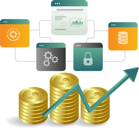 Financial management system  Illustration