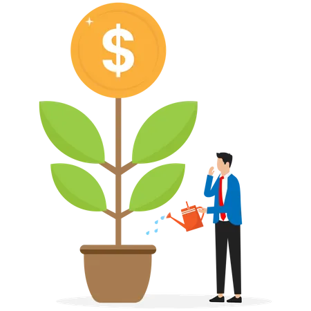 Financial or investment growth  Illustration