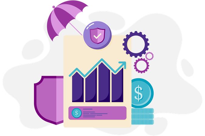 Financial planning and investment  Illustration