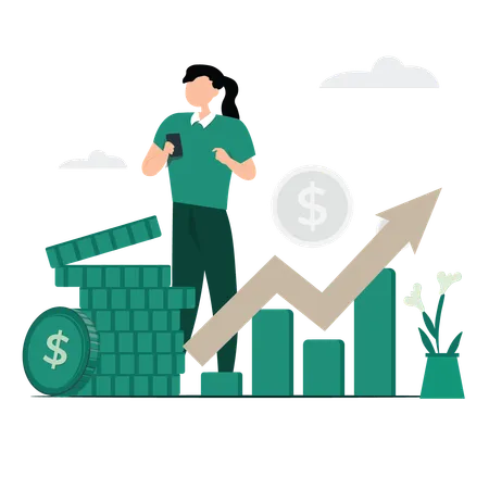 Financial Profit  Illustration