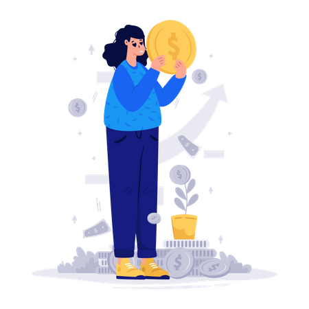Financial profit  Illustration