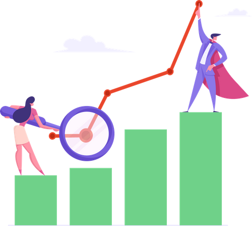 Financial Profit Statistic  Illustration