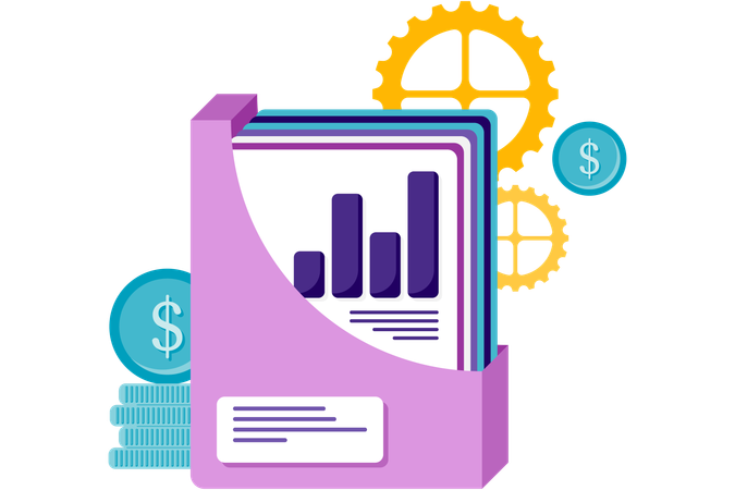 Financial records  Illustration