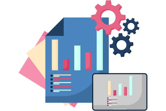 Financial report  Illustration