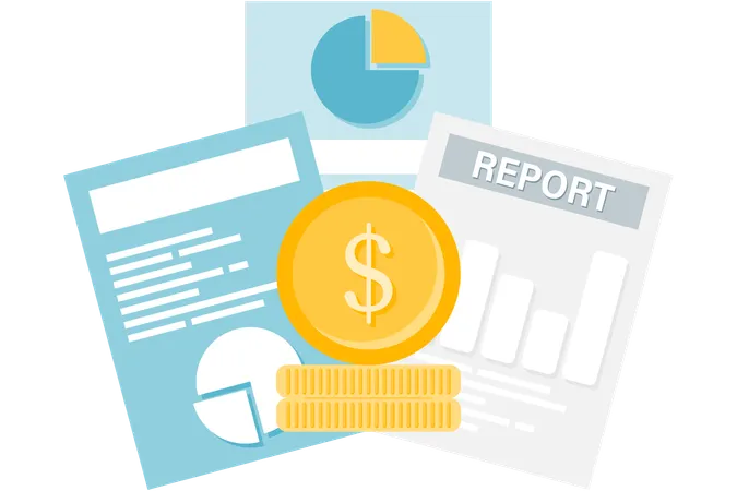 Financial Report  Illustration