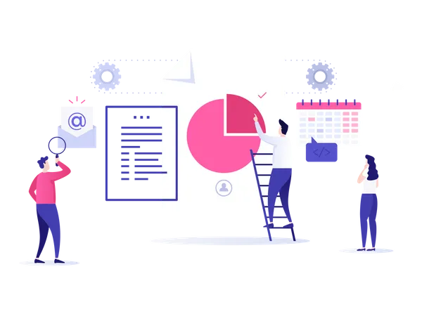 Financial report  Illustration