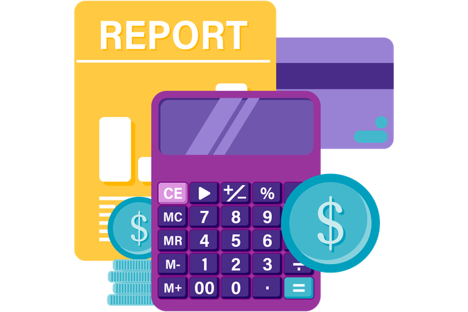 Financial report  Illustration