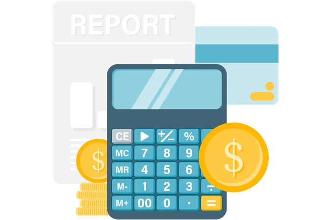 Financial report  Illustration