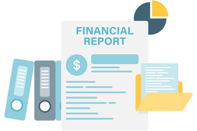 Financial Report  Illustration