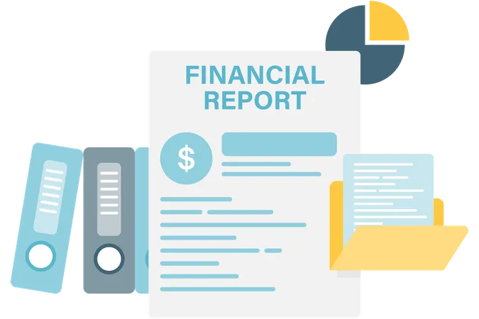 Financial Report  Illustration