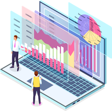 Financial Report  Illustration