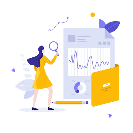 Financial Report  Illustration