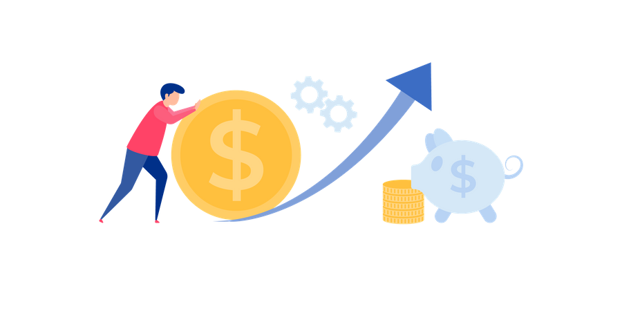 Financial Savings  Illustration