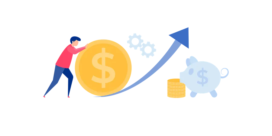 Financial Savings  Illustration