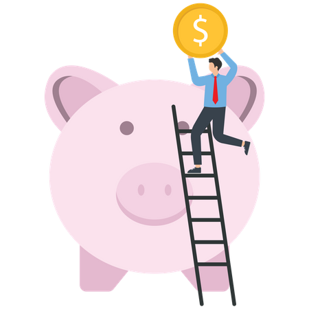 Financial Savings  Illustration