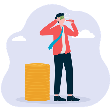 Financial sickness. personal financial planning to reduce the financial risks associated with the disease.  Illustration