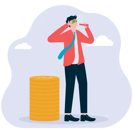 Financial sickness. personal financial planning to reduce the financial risks associated with the disease.  Illustration