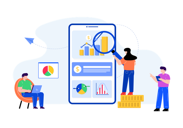 Financial Solutions  Illustration