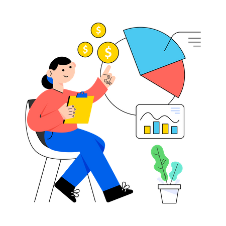 Financial Statistics Illustration