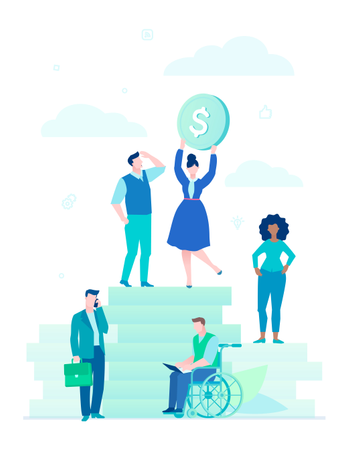 Financial Success  Illustration